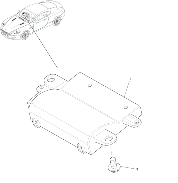 Image of REMOTE KEYLESS ENTRY ECU MODULE 315MHZ