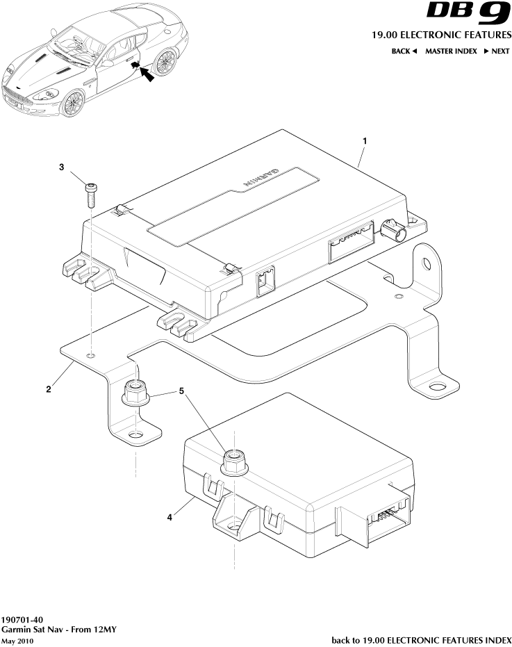 car: DB9,item_no: -,quantity: 1,reference: DB9_05_12_00-00-DB9_05_12_190701-40