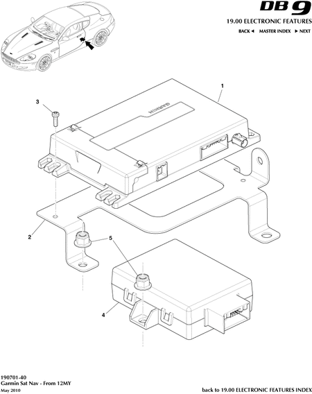 car: DB9,item_no: -,quantity: 1,reference: DB9_05_12_00-00-DB9_05_12_190701-40