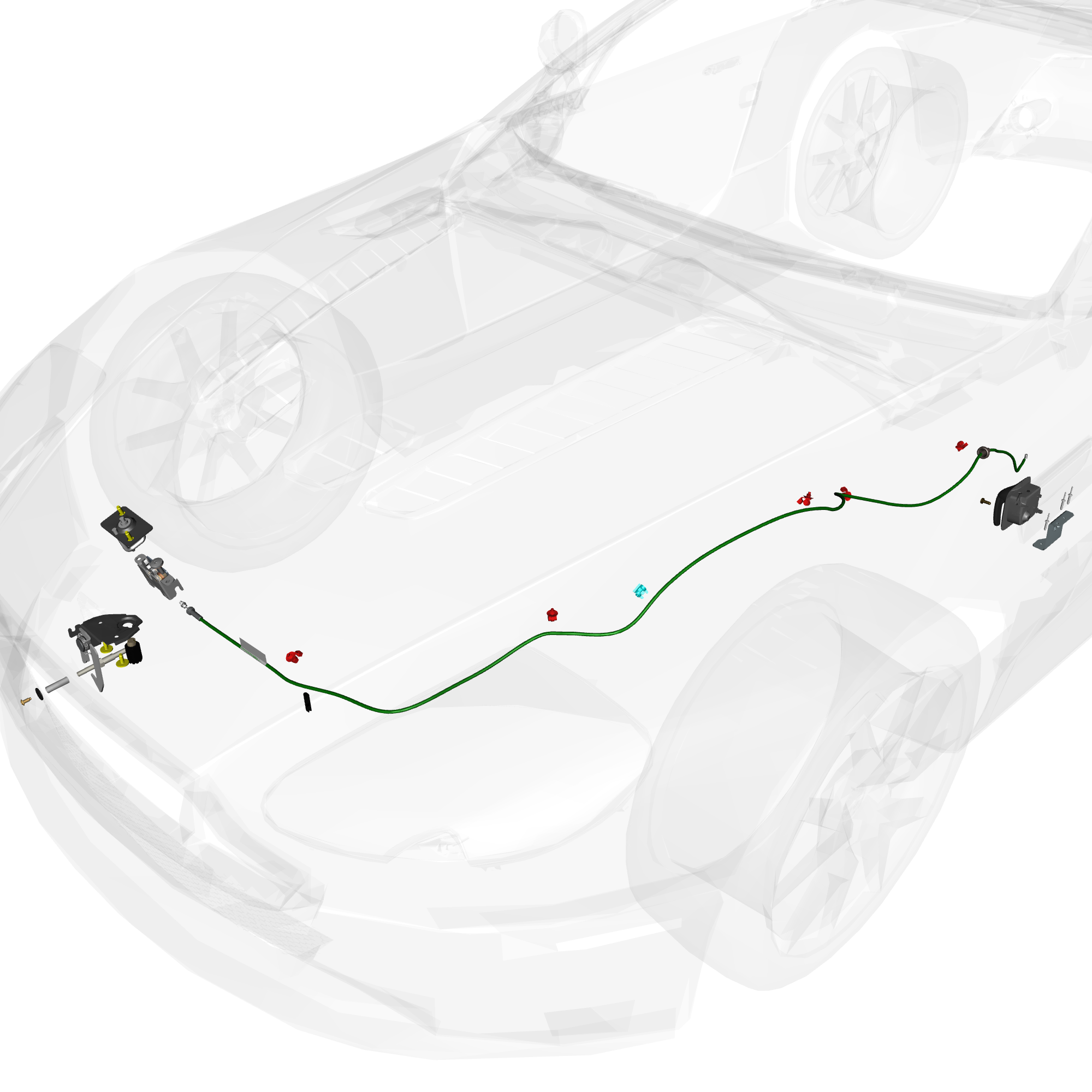 car:VANTAGE V12S,item_no:,quantity:4,reference:VANTAGE_V12S_PartsCatalogue-011403-01 Bonnet Latch System