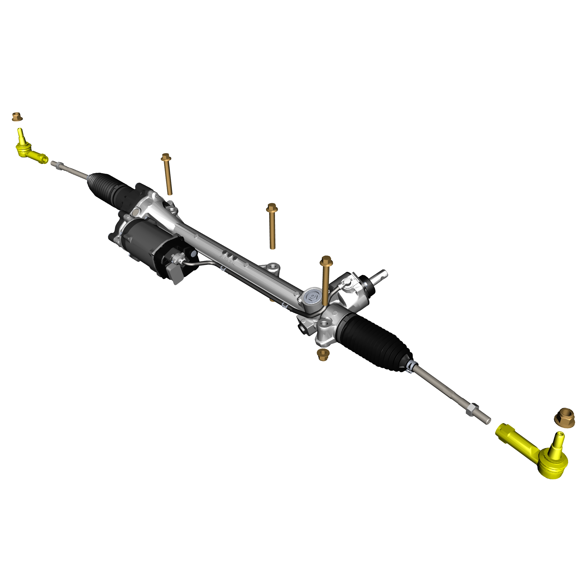 car:vantage,item_no:,quantity:2,reference:vantage_25_partscatalogue-110101 steering rack assembly