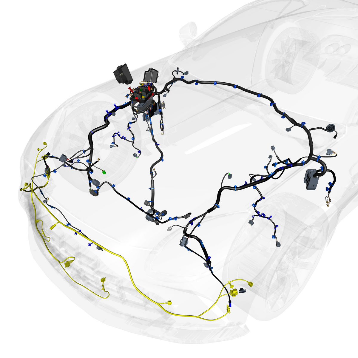 car:vantage,item_no:,quantity:1,reference:vantage_25_partscatalogue-180101 forward wiring assembly
