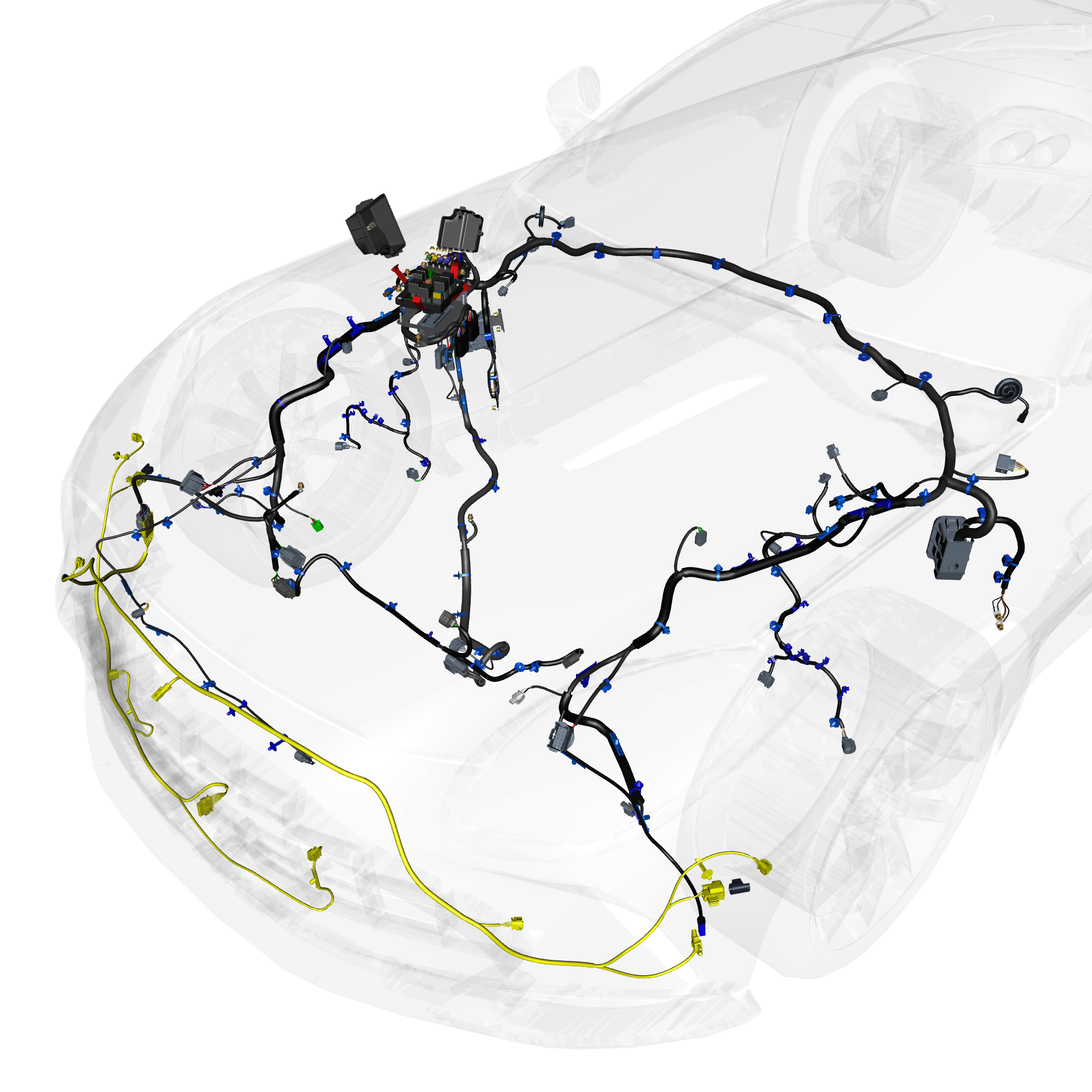 car:vantage,item_no:,quantity:1,reference:vantage_25_partscatalogue-180101 forward wiring assembly
