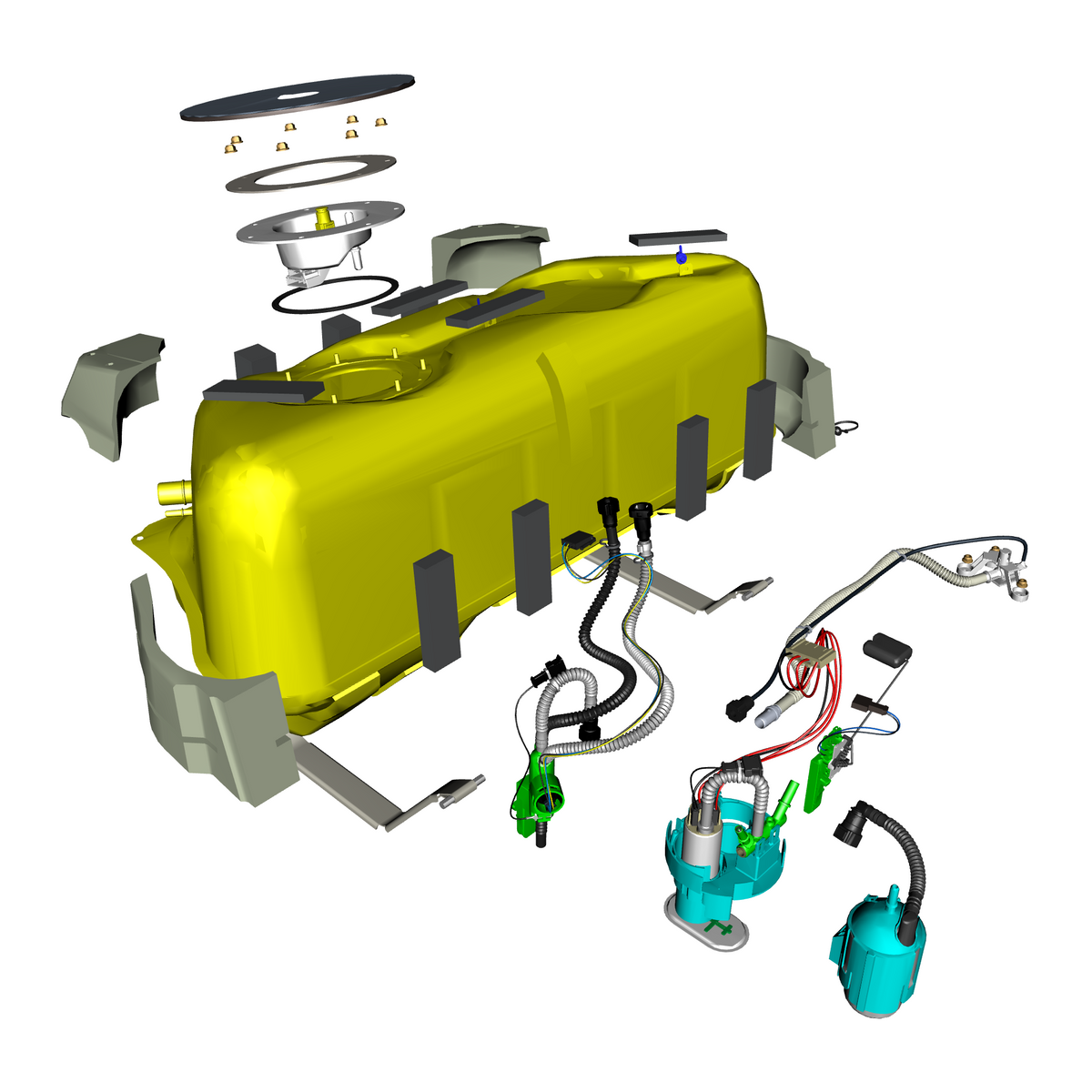 car:VANQUISH,item_no:,quantity:1,reference:VANQUISH_25_PartsCatalogue-100101 Fuel Tank Assembly