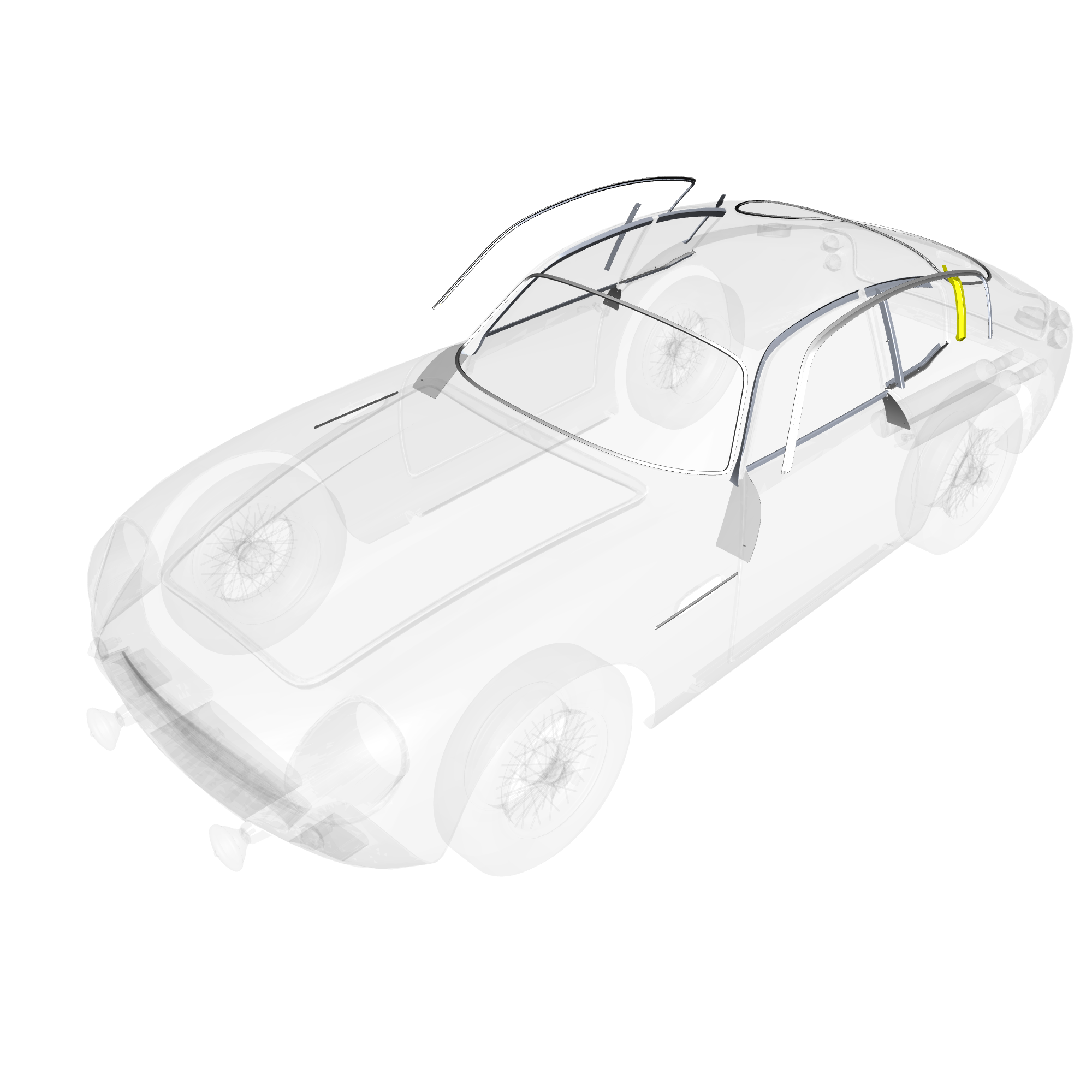 car: DB4 GTZ,item_no: nan,quantity: 1,reference: DB4GTZ_PartsCatalogue-010803-10 Body & Side Trim