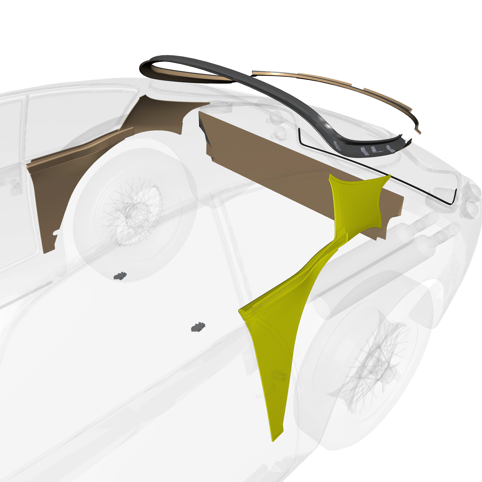 car: DB4 GTZ,item_no: nan,quantity: 1,reference: DB4GTZ_PartsCatalogue-010511-01 Cabin Rear Trim