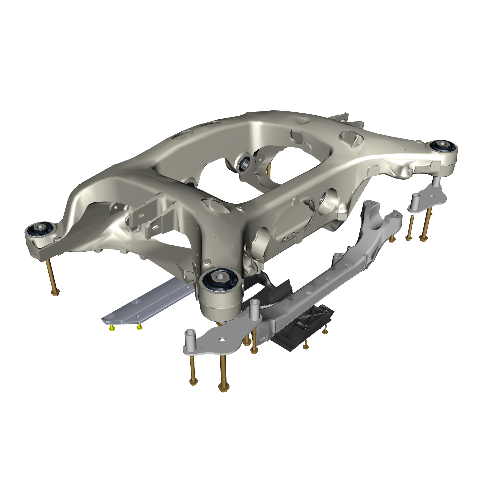 car:DBX,item_no:,quantity:6,reference:DBX_PartsCatalogue-400102 Rear Subframe