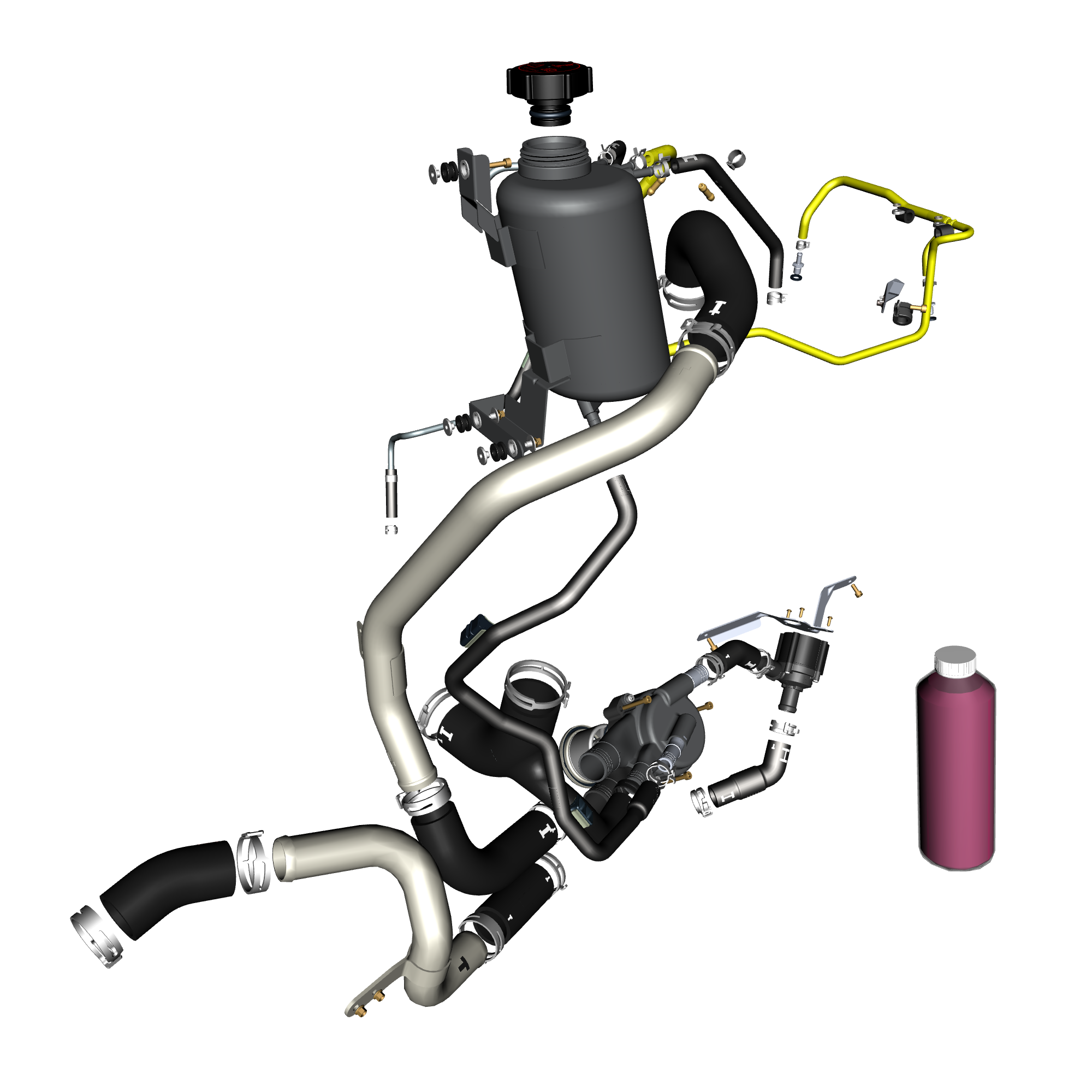 car: VALKYRIE,item_no: nan,quantity: 1,reference: VALKYRIE_PartsCatalogue-030304-00 Reservoir and Hoses