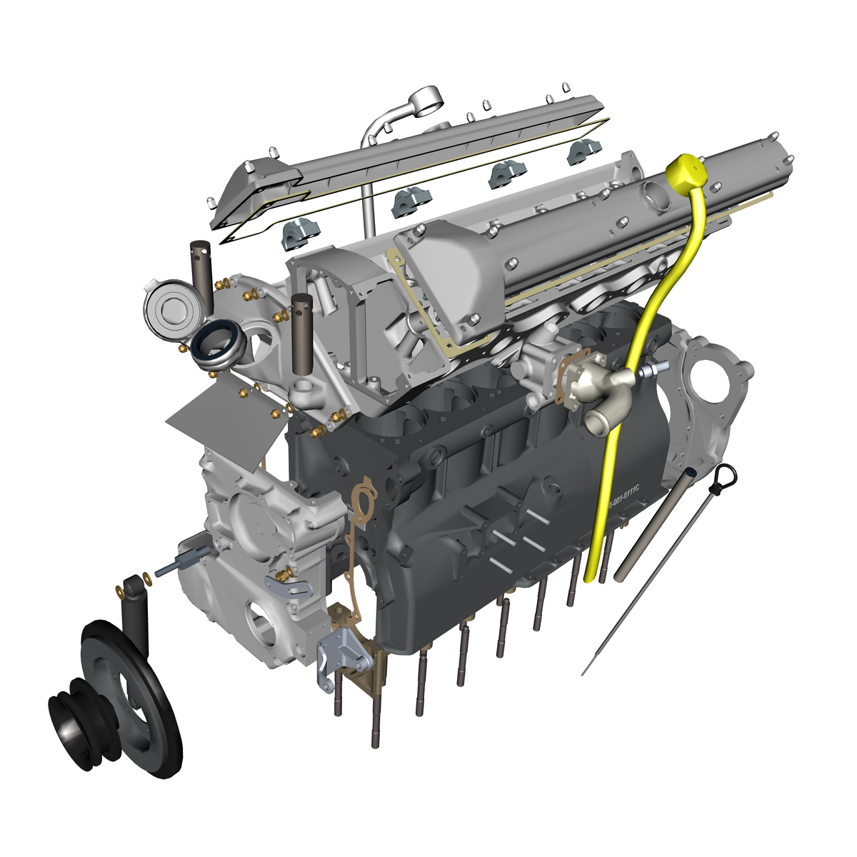 car:db5 gf,item_no:,quantity:1,reference:db5gf_partscatalogue-031600-10 engine structure