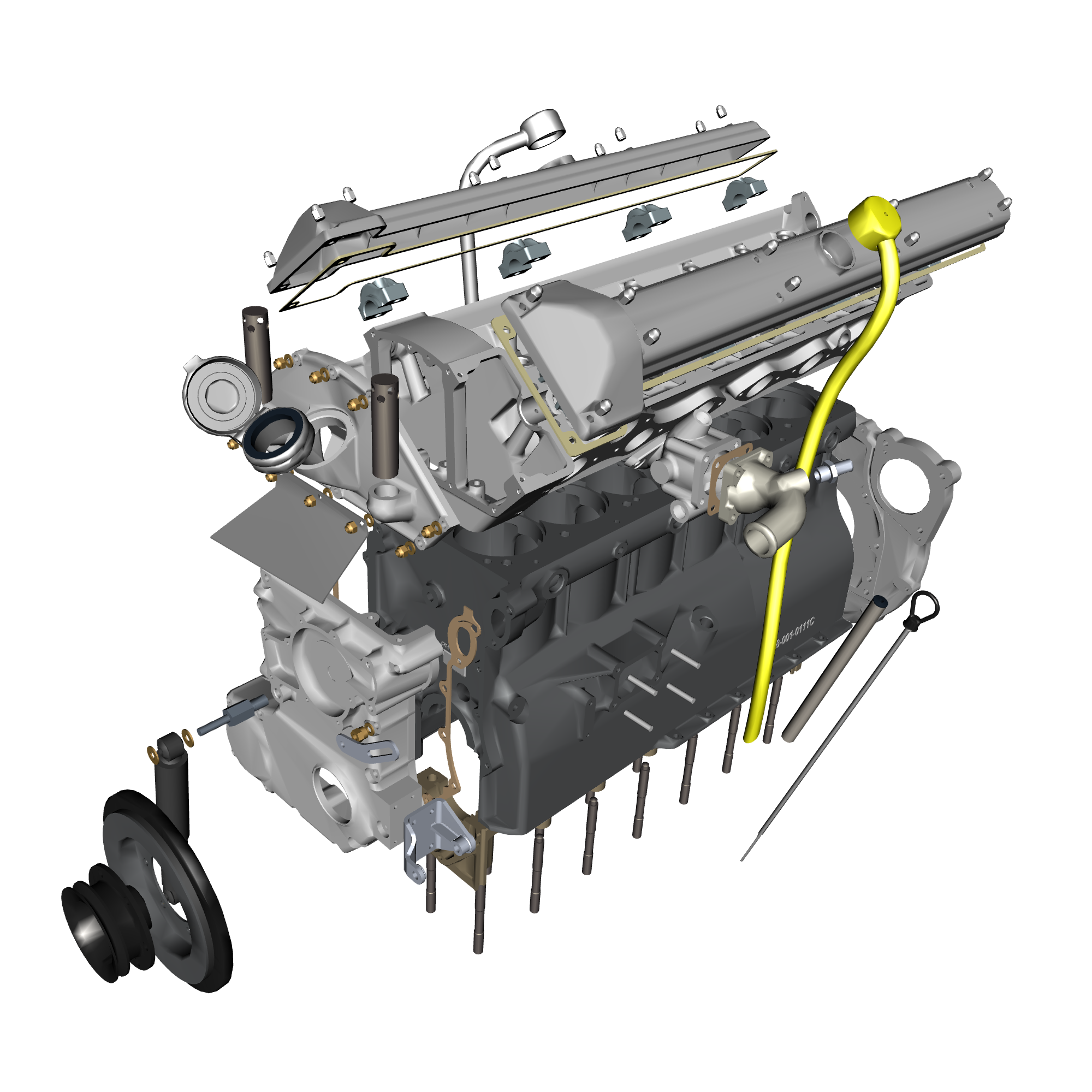 car:db5 gf,item_no:,quantity:1,reference:db5gf_partscatalogue-031600-10 engine structure