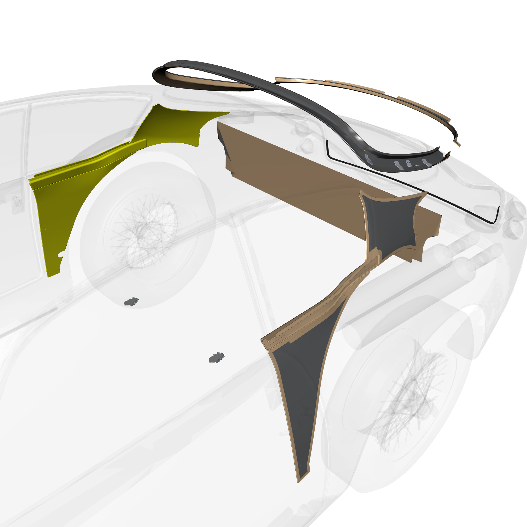 car: DB4 GTZ,item_no: nan,quantity: 1,reference: DB4GTZ_PartsCatalogue-010511-01 Cabin Rear Trim