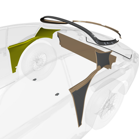 car: DB4 GTZ,item_no: nan,quantity: 1,reference: DB4GTZ_PartsCatalogue-010511-01 Cabin Rear Trim