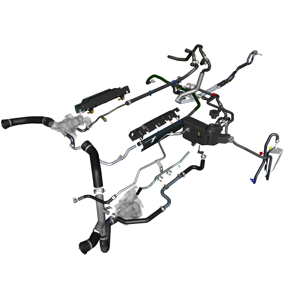 car:TARAF,item_no:,quantity:2,reference:TARAF_PartsCatalogue-030300-01 Coolant Hoses & Reservoir