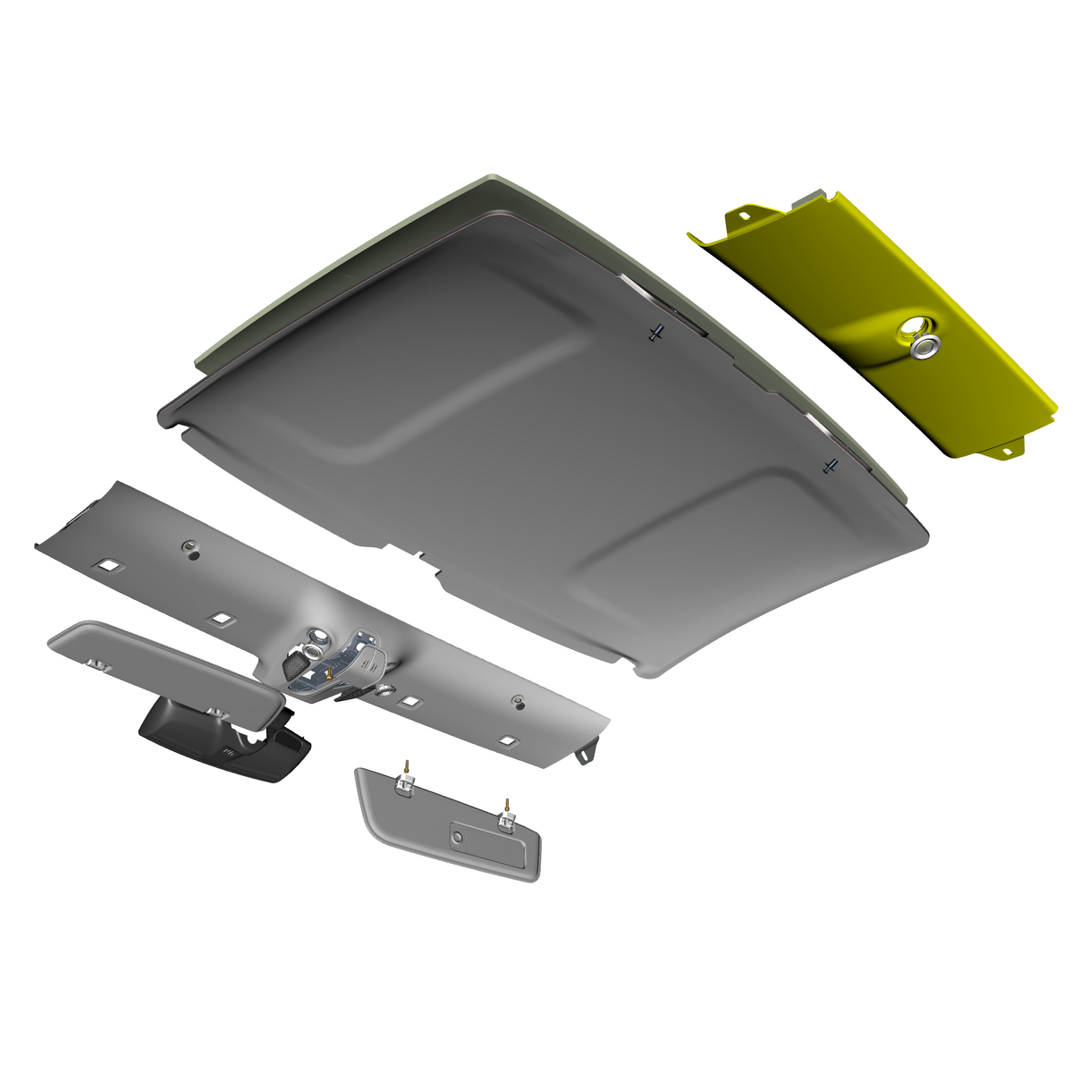 car:VANTAGE,item_no:,quantity:1,reference:VANTAGE_25_PartsCatalogue-010503-10 Headliner Assembly