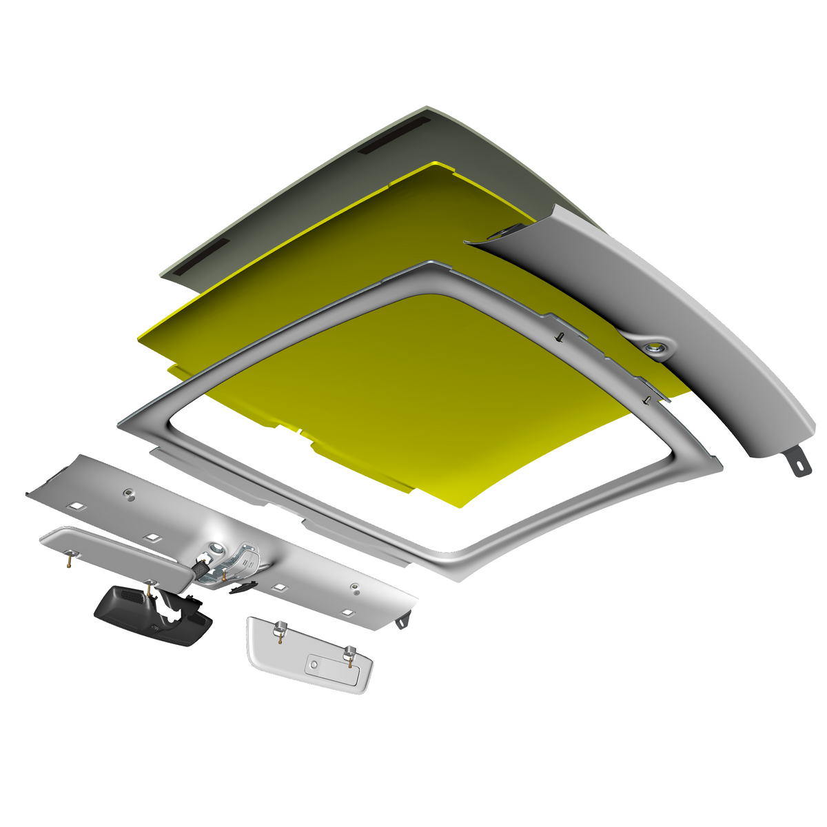 car:VANQUISH,item_no:,quantity:1,reference:VANQUISH_25_PartsCatalogue-010503 Headliner Assembly