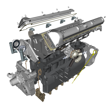 car: DB4 GTZ,item_no: nan,quantity: 1,reference: DB4GTZ_PartsCatalogue-032103-10 Engine Structure