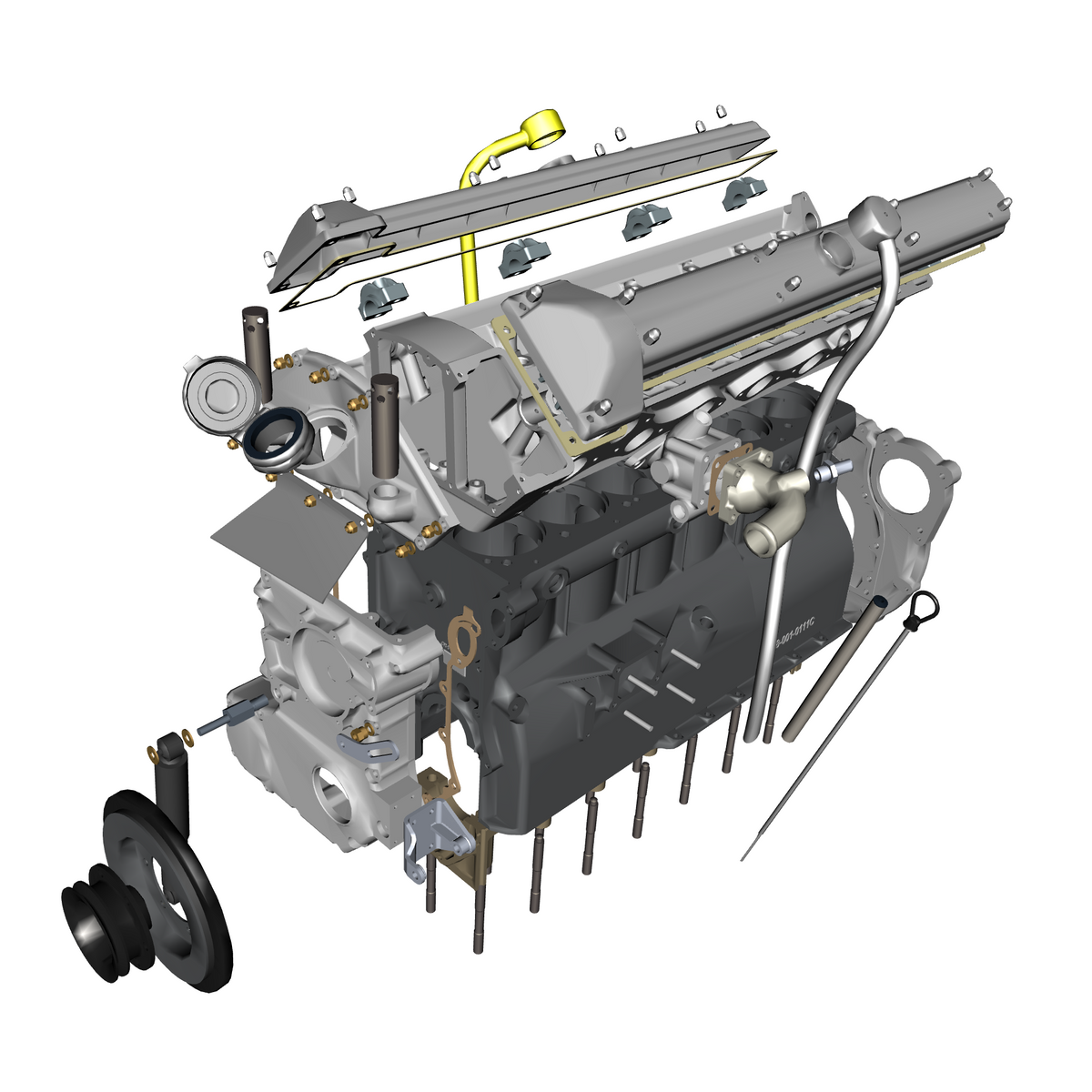 car: DB5 GF,item_no: nan,quantity: 1,reference: DB5GF_PartsCatalogue-031600-10 Engine Structure