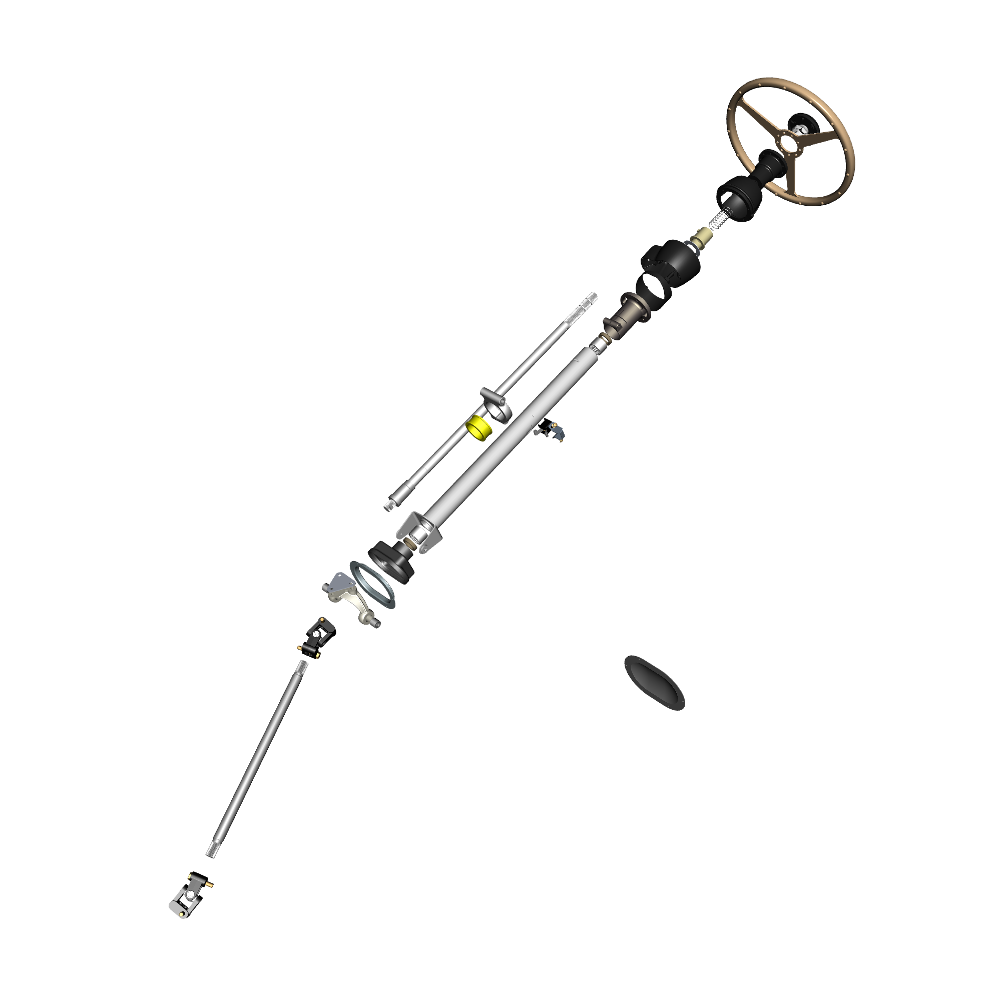 car:db5 gf,item_no:,quantity:1.0,reference:db5gf_partscatalogue-440200-10 steering column assembly