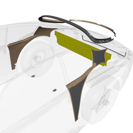 car: DB4 GTZ,item_no: nan,quantity: 1,reference: DB4GTZ_PartsCatalogue-010511-01 Cabin Rear Trim