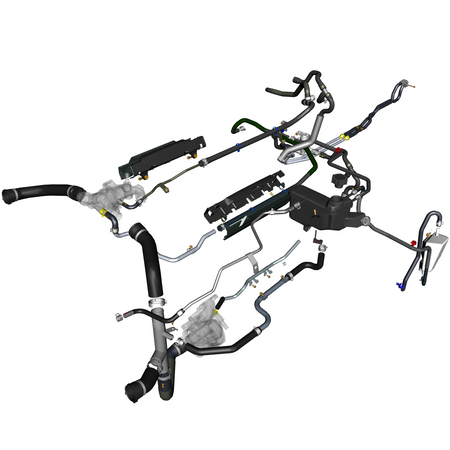 car:TARAF,item_no:,quantity:6,reference:TARAF_PartsCatalogue-030300-01 Coolant Hoses & Reservoir
