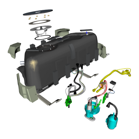 car:VANQUISH,item_no:,quantity:1,reference:VANQUISH_25_PartsCatalogue-100101 Fuel Tank Assembly