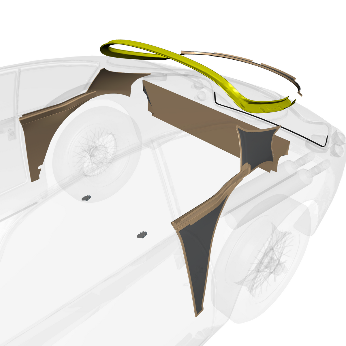 car: DB4 GTZ,item_no: nan,quantity: 1,reference: DB4GTZ_PartsCatalogue-010511-01 Cabin Rear Trim