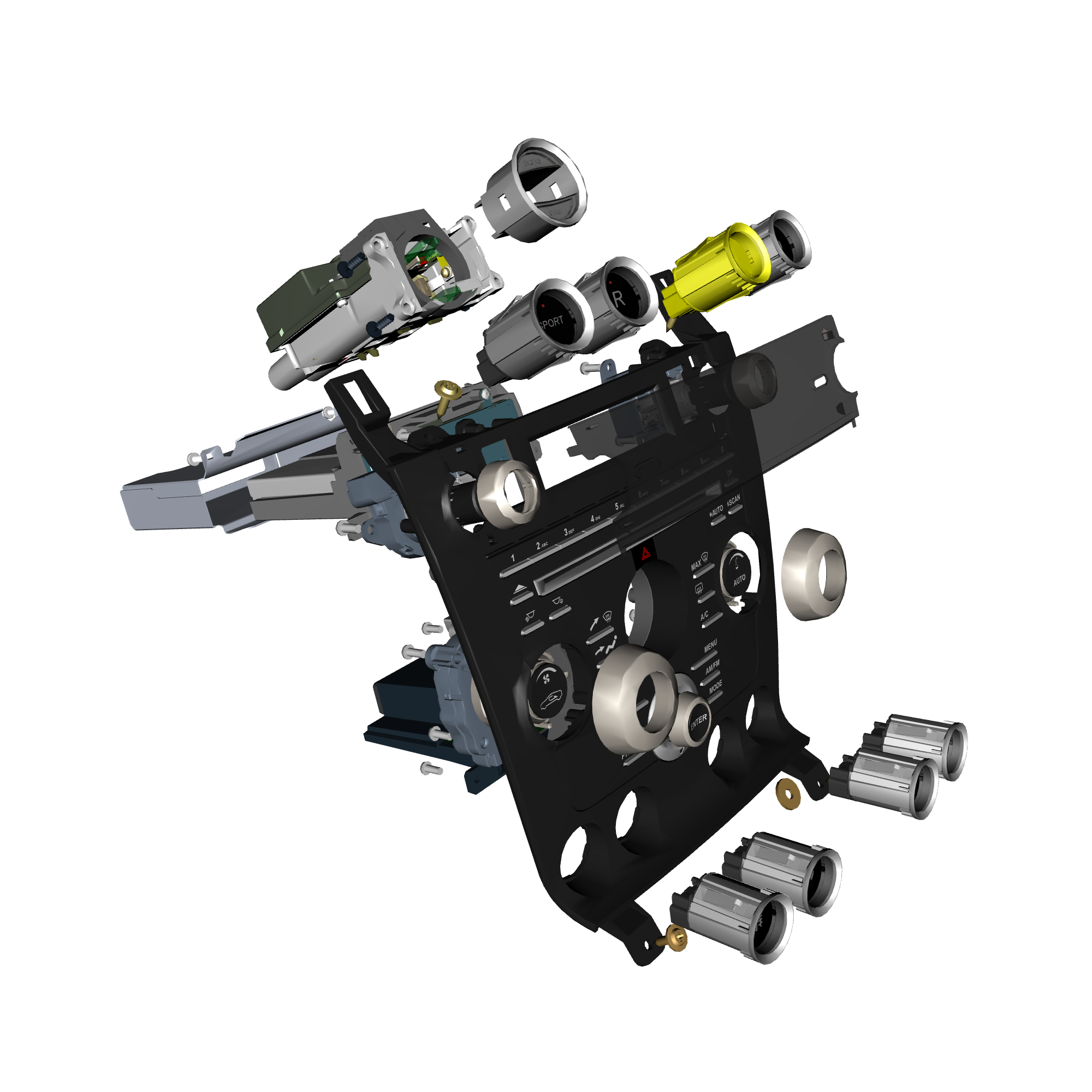 car:VANTAGE V12S,item_no:,quantity:1.0,reference:VANTAGE_V12S_PartsCatalogue-180304-02 Centre Stack & Switches 'S'