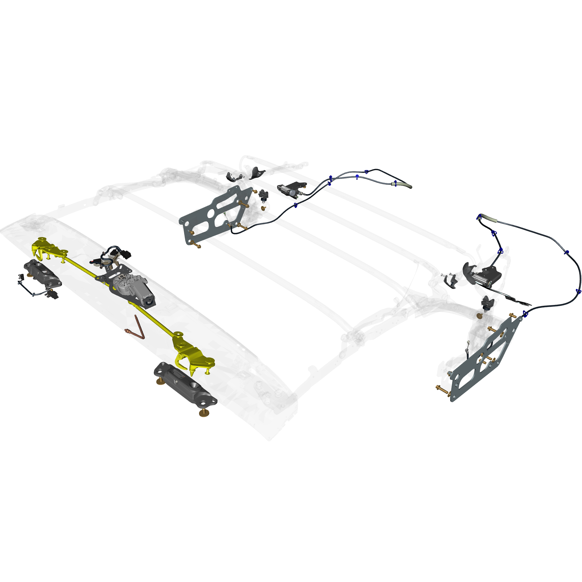 car: DB12,item_no: nan,quantity: 1,reference: DB12_24_PartsCatalogue-011701-30 Roof Mechanisms