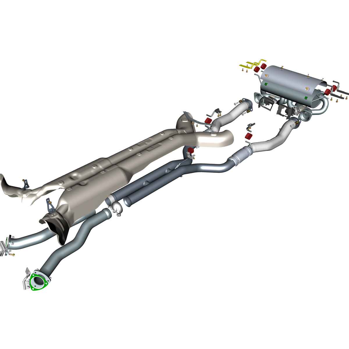 car: DBR22,item_no: nan,quantity: 2,reference: DBR22_PartsCatalogue-090300-10 Exhaust Pipes & Shields