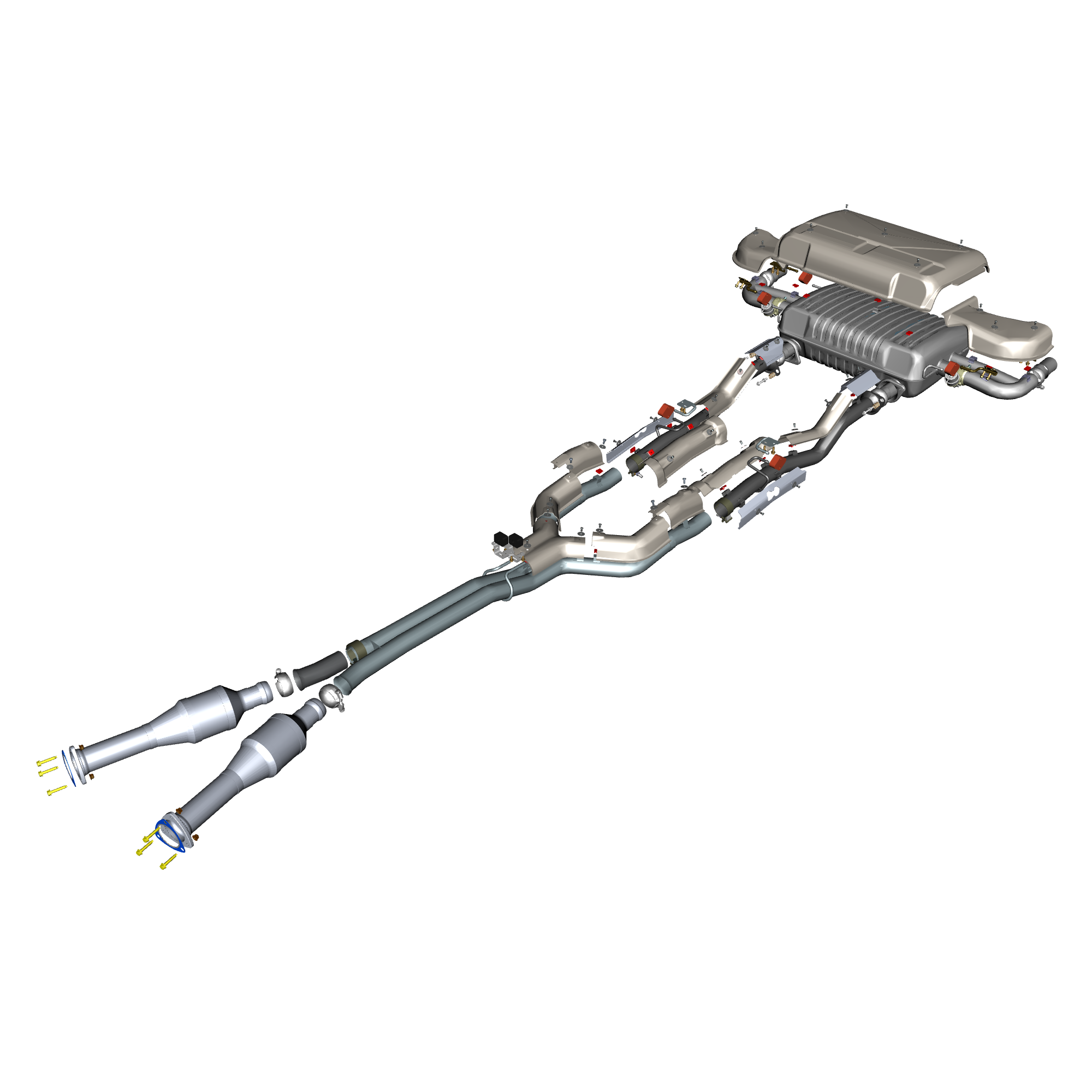 car:TARAF,item_no:,quantity:6,reference:TARAF_PartsCatalogue-090500-01 Exhaust Pipes & Shields