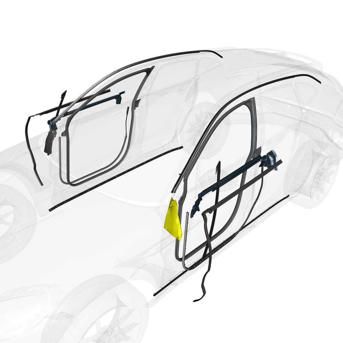 car: DBX,item_no: nan,quantity: 1,reference: DBX_PartsCatalogue-310501-10 Front Door Weatherstrip