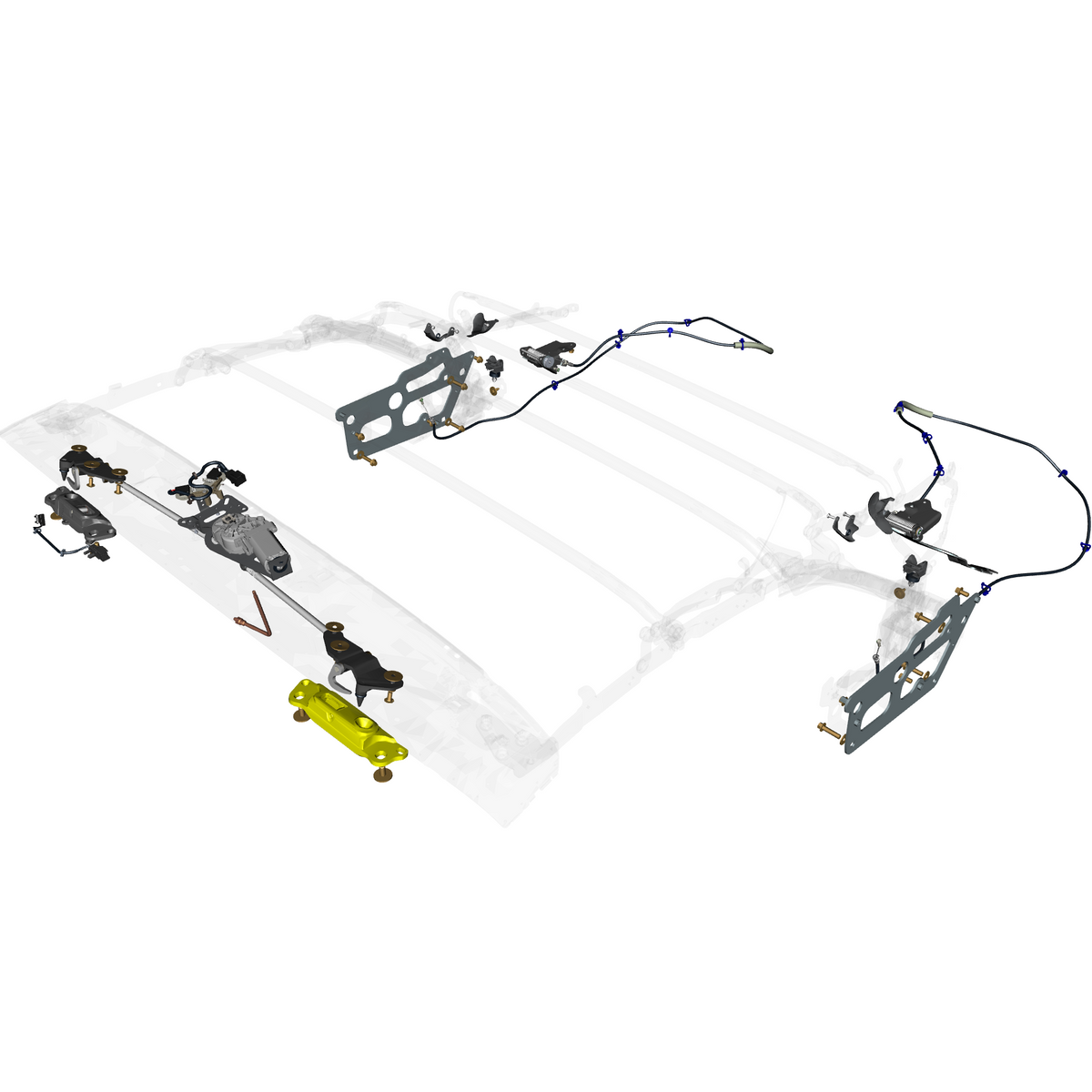 car: DB12,item_no: nan,quantity: 1,reference: DB12_24_PartsCatalogue-011701-30 Roof Mechanisms