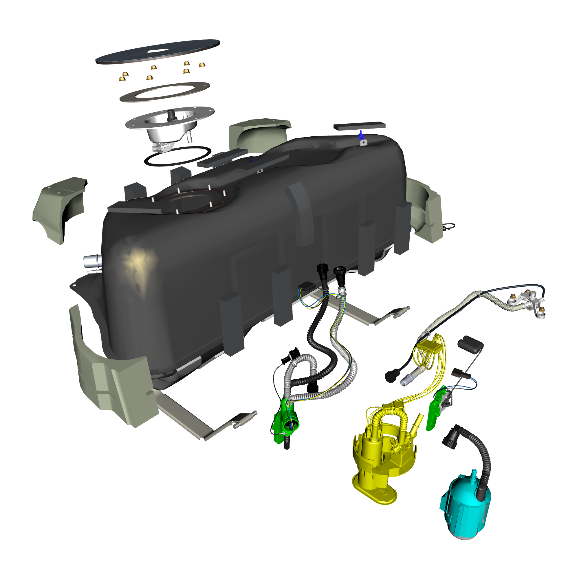 car:VANQUISH,item_no:,quantity:1,reference:VANQUISH_25_PartsCatalogue-100101 Fuel Tank Assembly