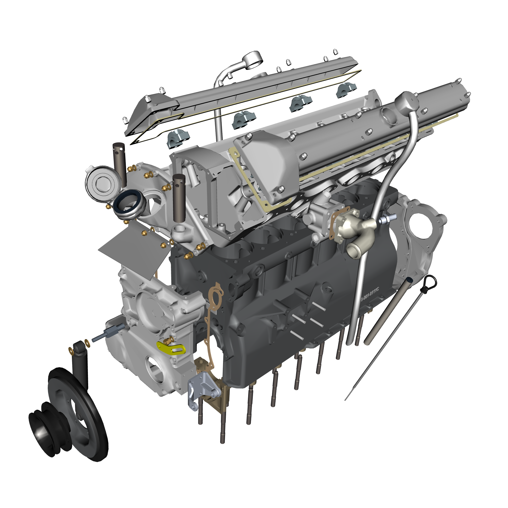 car: DB5 GF,item_no: nan,quantity: 1,reference: DB5GF_PartsCatalogue-031600-10 Engine Structure