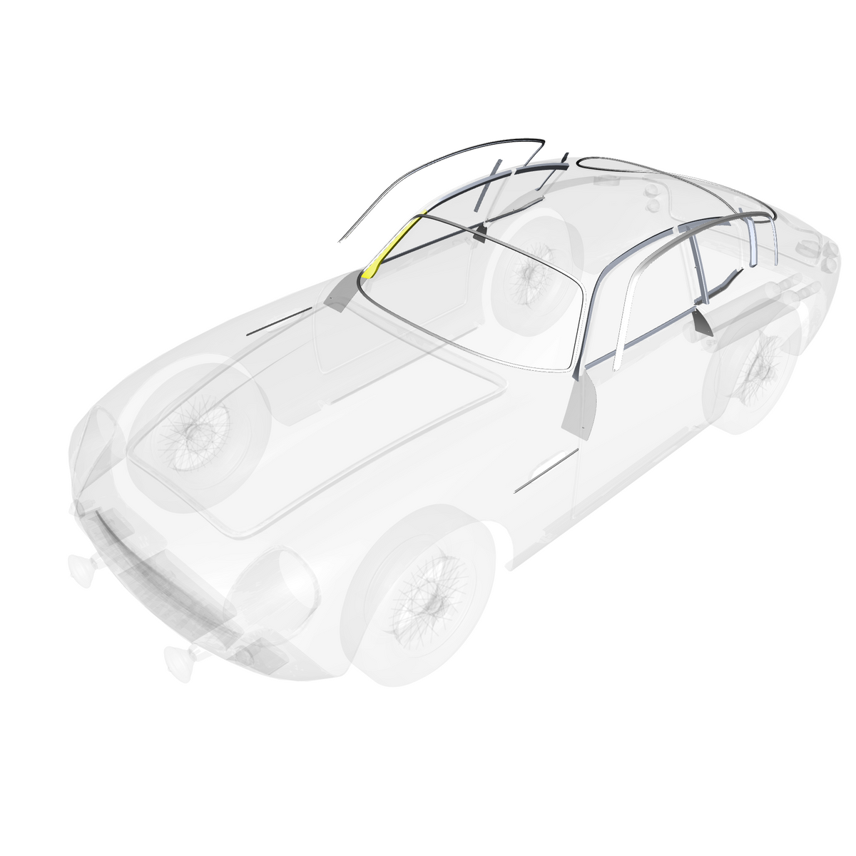 car: DB4 GTZ,item_no: nan,quantity: 1,reference: DB4GTZ_PartsCatalogue-010803-10 Body & Side Trim