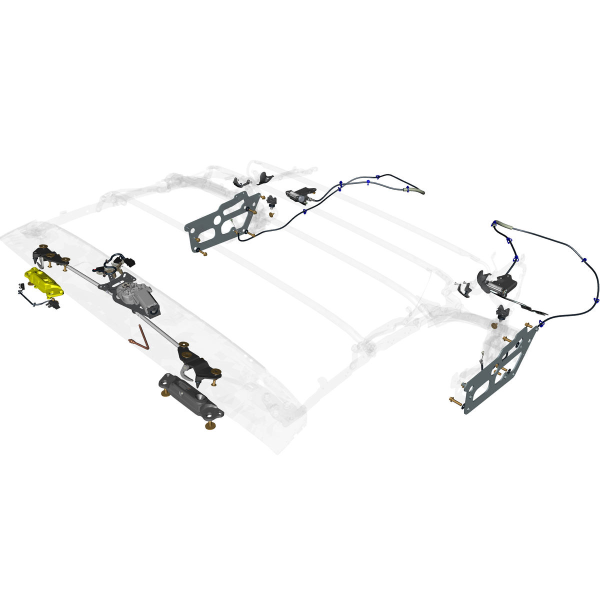 car: DB11,item_no: nan,quantity: 1,reference: DB11_PartsCatalogue-011701-30 Roof Mechanisms