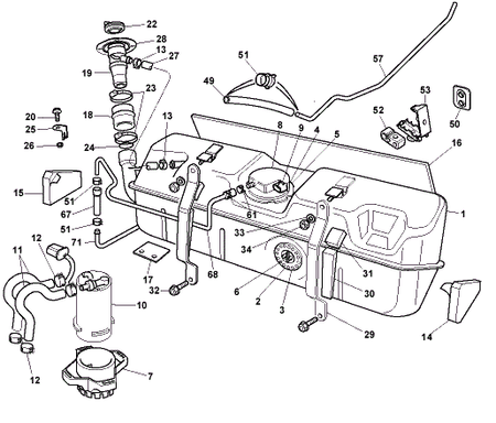 Image of IN TANK FUEL PUMP  GAS PUMP 94-99