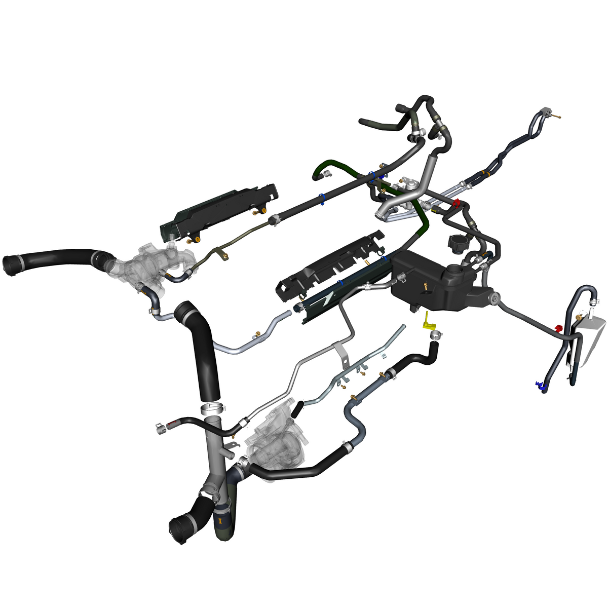 car: TARAF,item_no: nan,quantity: 1,reference: TARAF_PartsCatalogue-030300-01 Coolant Hoses & Reservoir