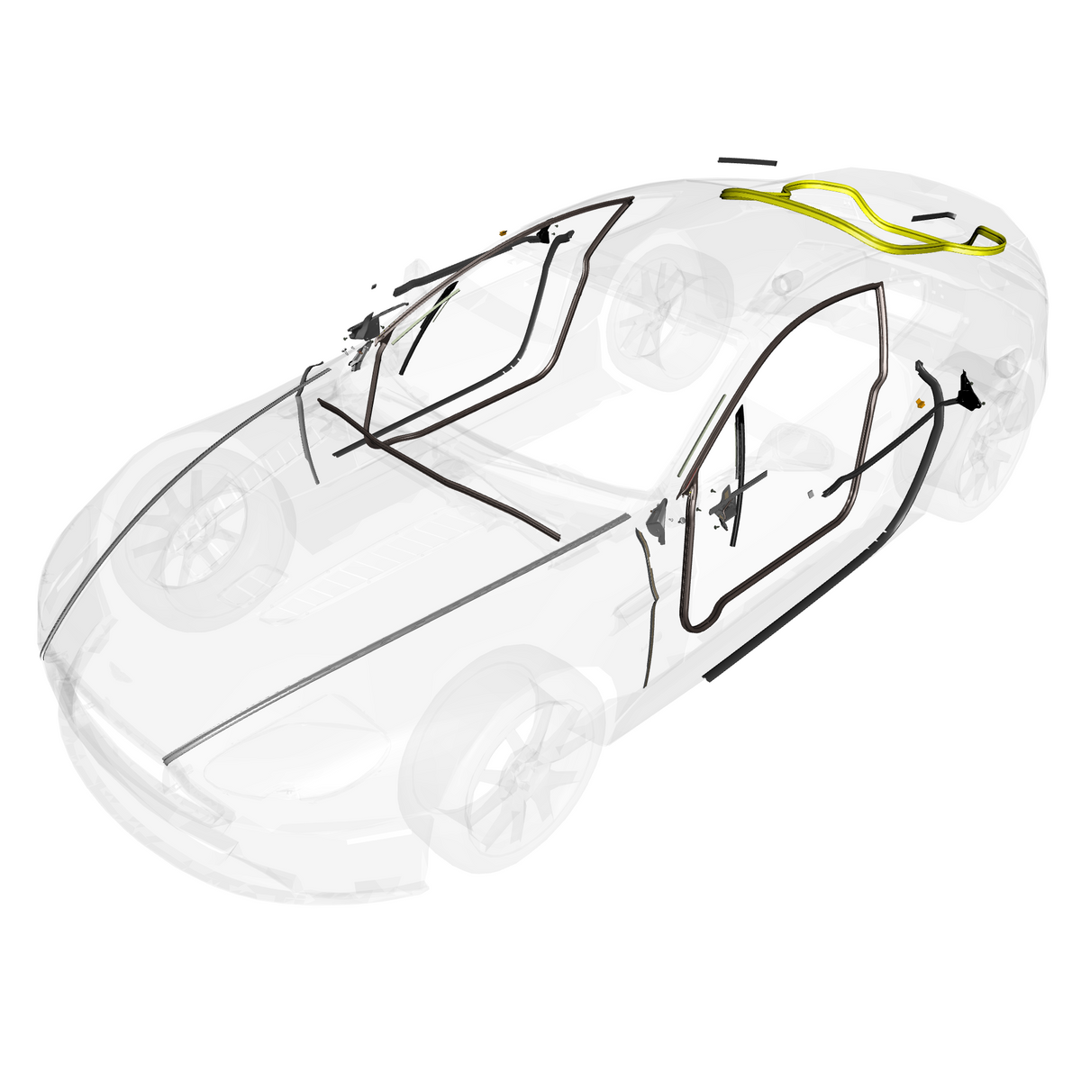 car:VANTAGE V12S,item_no:,quantity:1,reference:VANTAGE_V12S_PartsCatalogue-010702-B1 Dynamic Weatherstrips