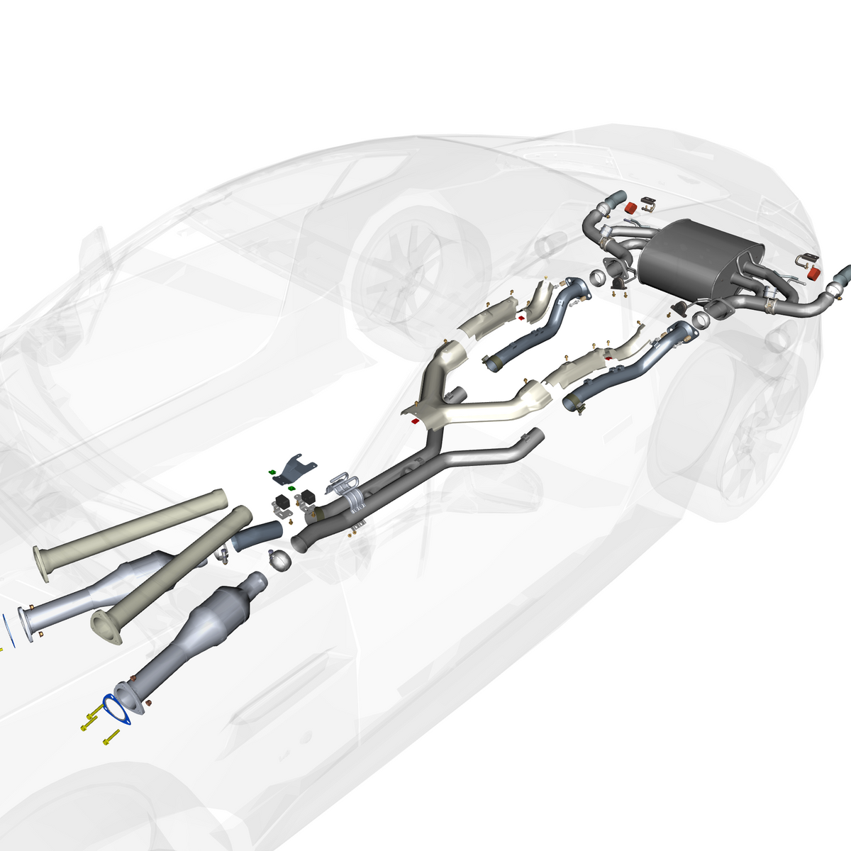 car:VANTAGE V12S,item_no:,quantity:6,reference:VANTAGE_V12S_PartsCatalogue-090300-01 Exhaust Pipes & Shields - 'S'