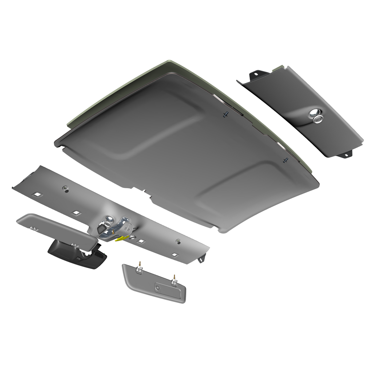 car:vantage,item_no:,quantity:1,reference:vantage_25_partscatalogue-010503-10 headliner assembly