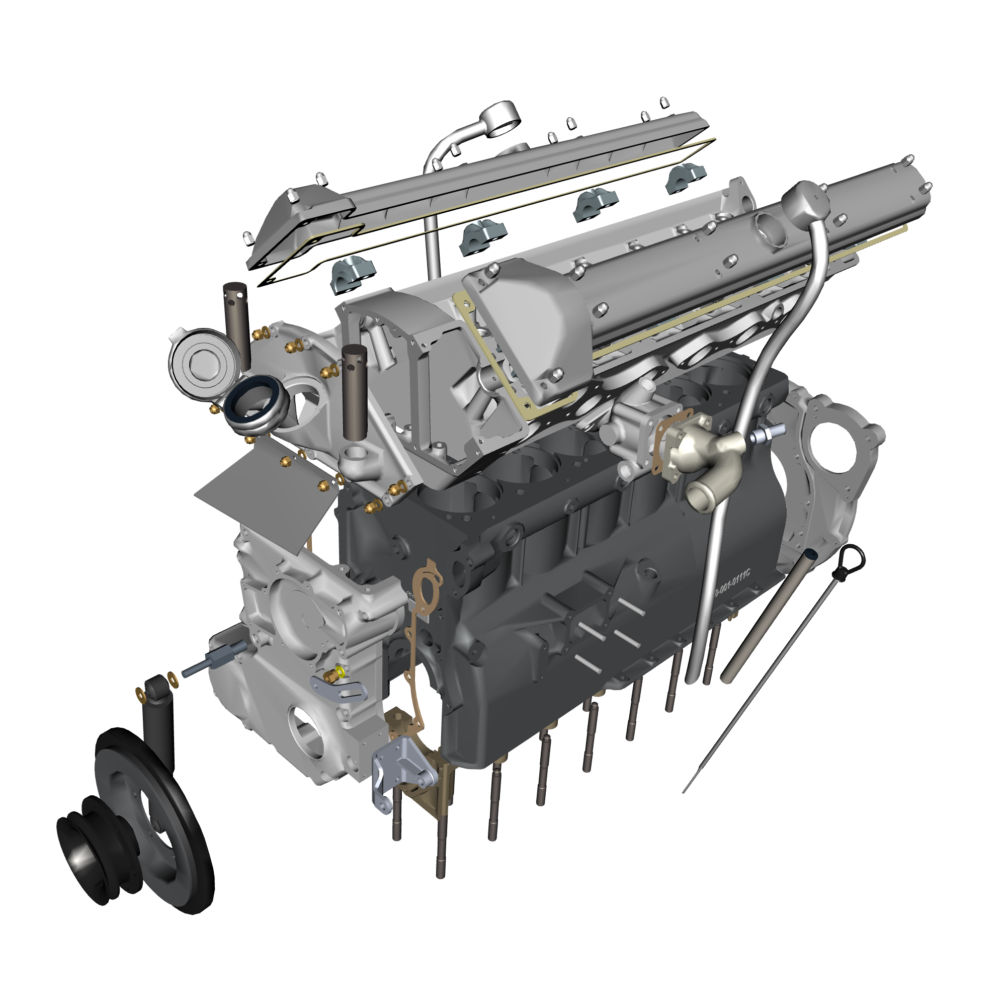 car: DB5 GF,item_no: nan,quantity: 1,reference: DB5GF_PartsCatalogue-031600-10 Engine Structure