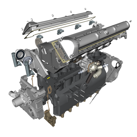 car: DB4 GTZ,item_no: nan,quantity: 4,reference: DB4GTZ_PartsCatalogue-032103-10 Engine Structure