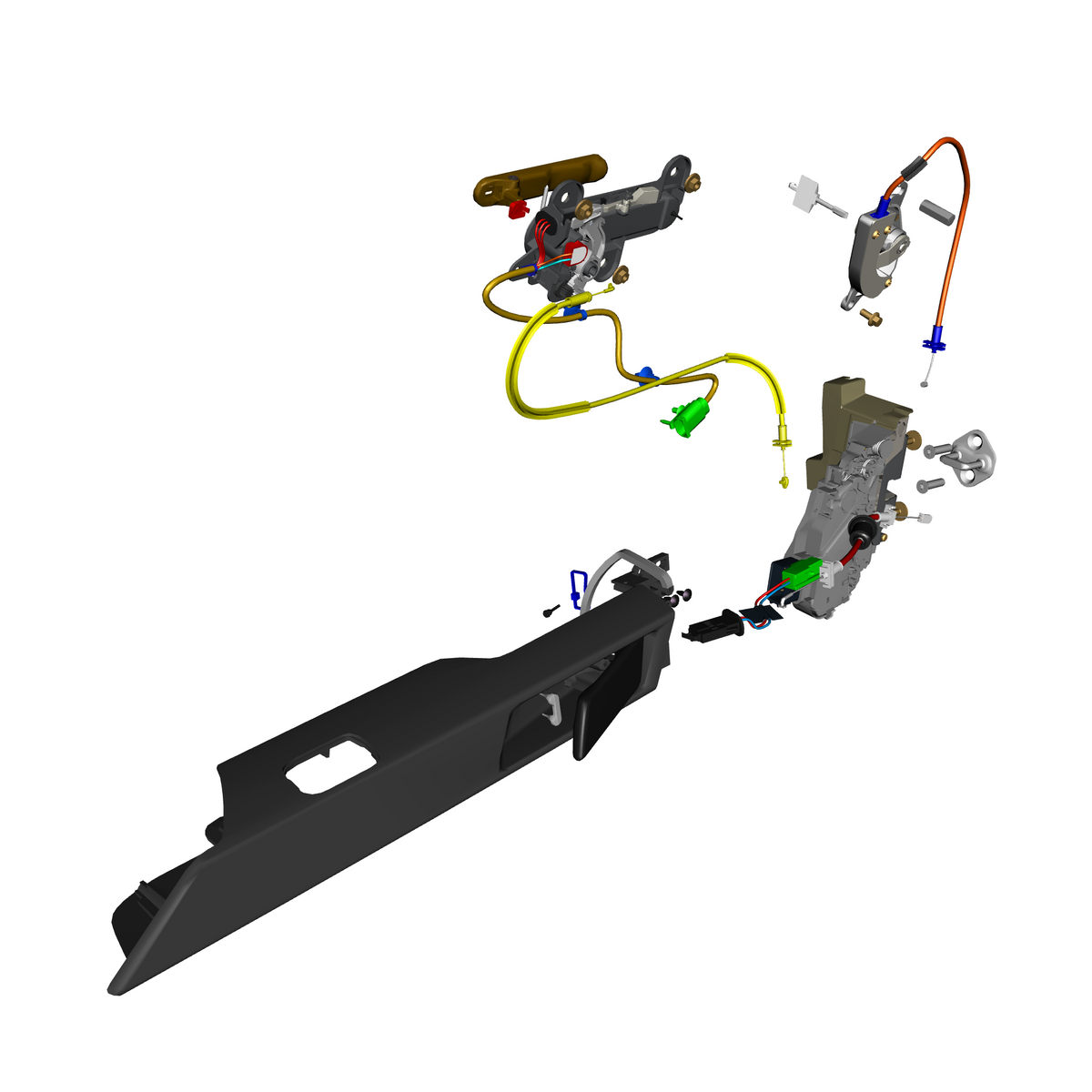 car: TARAF,item_no: nan,quantity: 1,reference: TARAF_PartsCatalogue-011401-01 Door Latch System Front