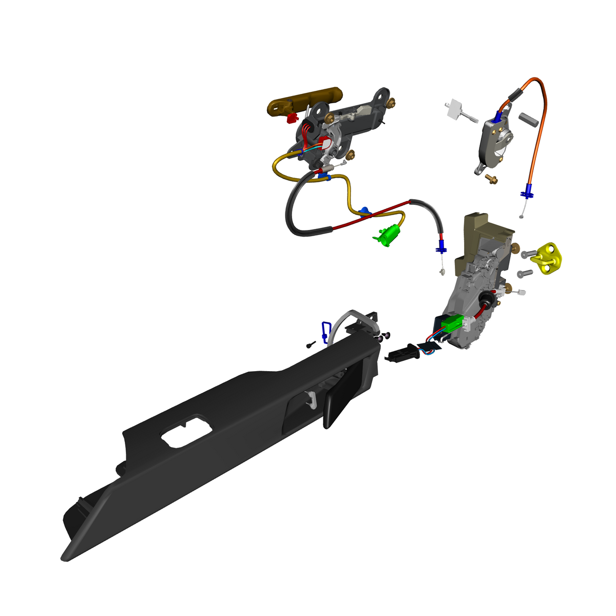 car: TARAF,item_no: nan,quantity: 2,reference: TARAF_PartsCatalogue-011401-01 Door Latch System Front
