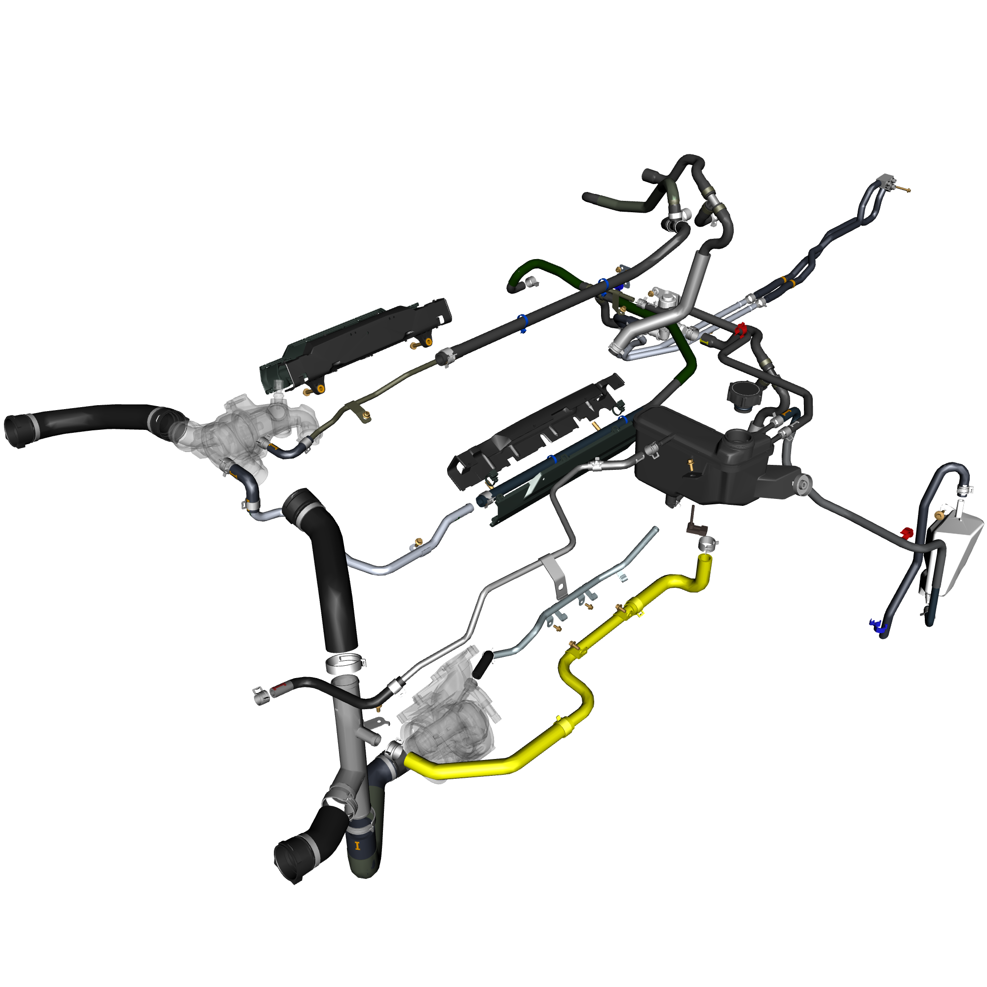 car: TARAF,item_no: nan,quantity: 1,reference: TARAF_PartsCatalogue-030300-01 Coolant Hoses & Reservoir