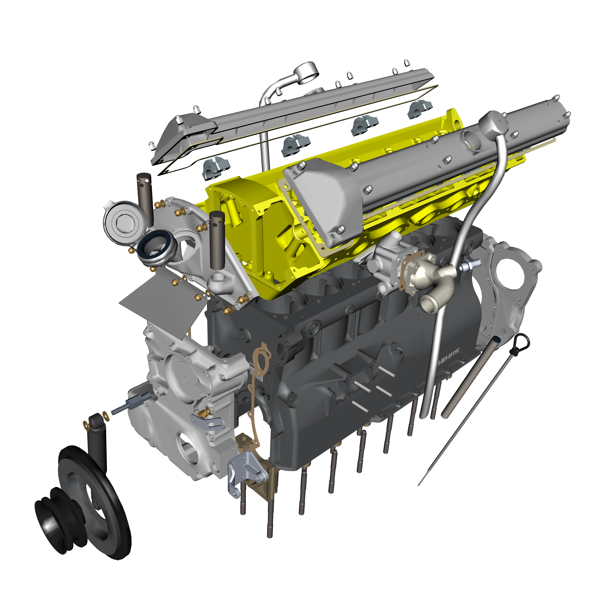 car: DB5 GF,item_no: nan,quantity: 1,reference: DB5GF_PartsCatalogue-031600-10 Engine Structure