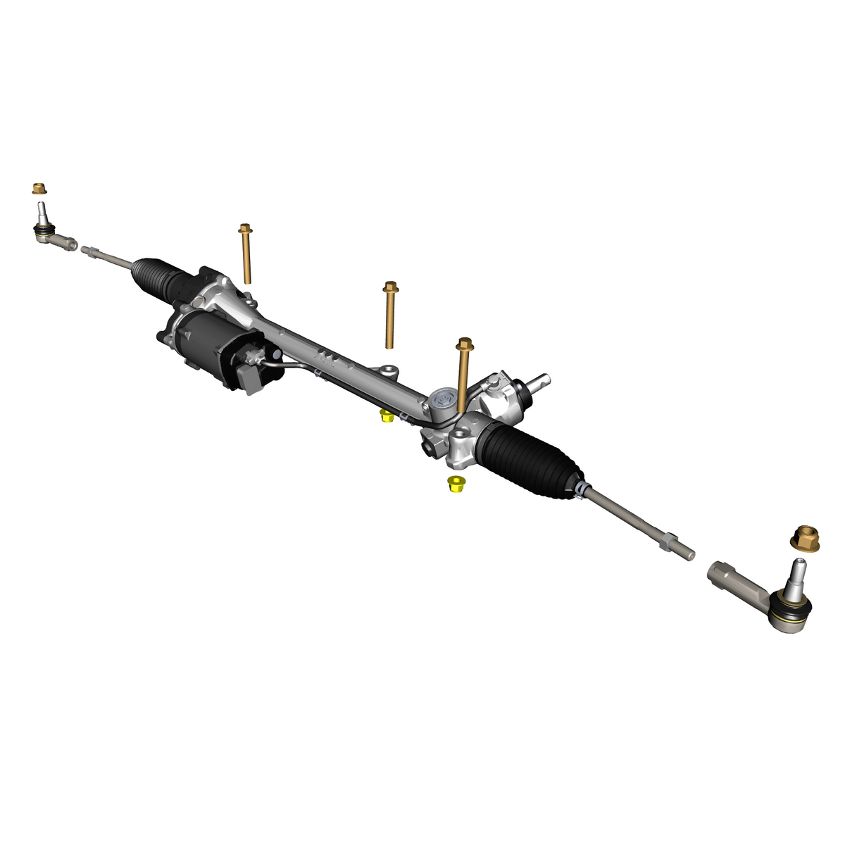 car:VANQUISH,item_no:,quantity:3,reference:VANQUISH_25_PartsCatalogue-110101 Steering Rack Assembly