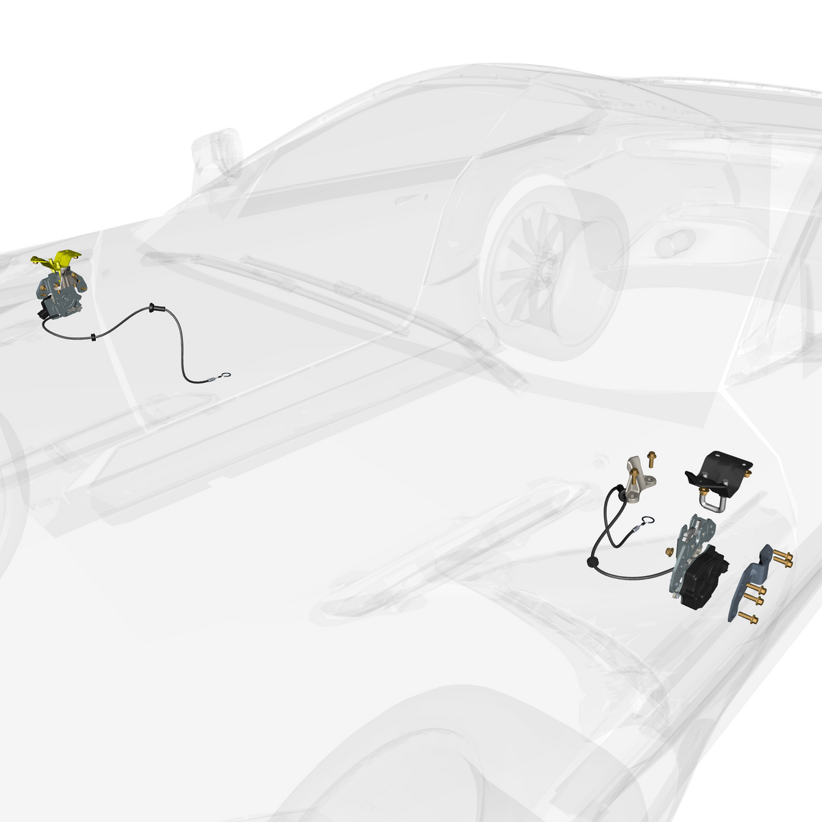 car: DB11,item_no: nan,quantity: 1,reference: DB11_PartsCatalogue-011401-10 Bonnet Latch System
