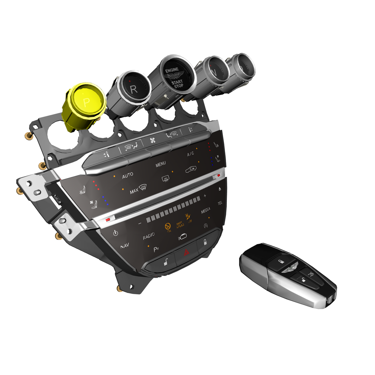 car: DBS,item_no: nan,quantity: 1.0,reference: DBS_19_PartsCatalogue-180301-10 Centre Stack Switches
